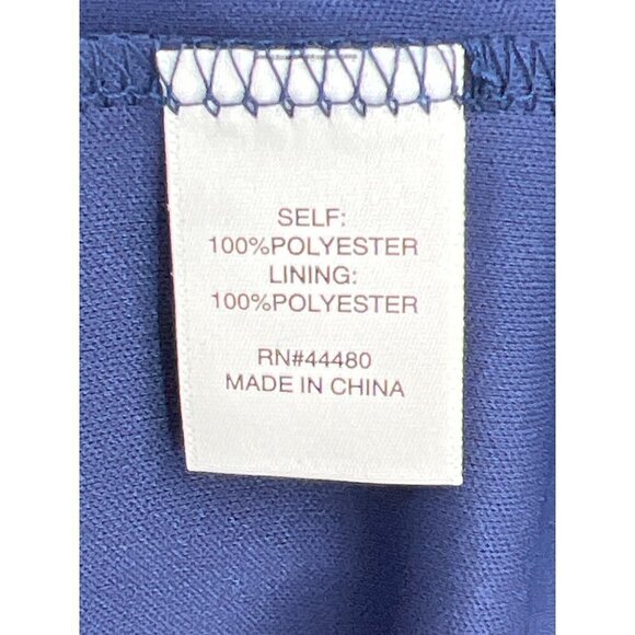 Love, Fire Shift Dress Size XS Sheer Overlay Lined Back Zipper Jewel Blue - Picture 6 of 12